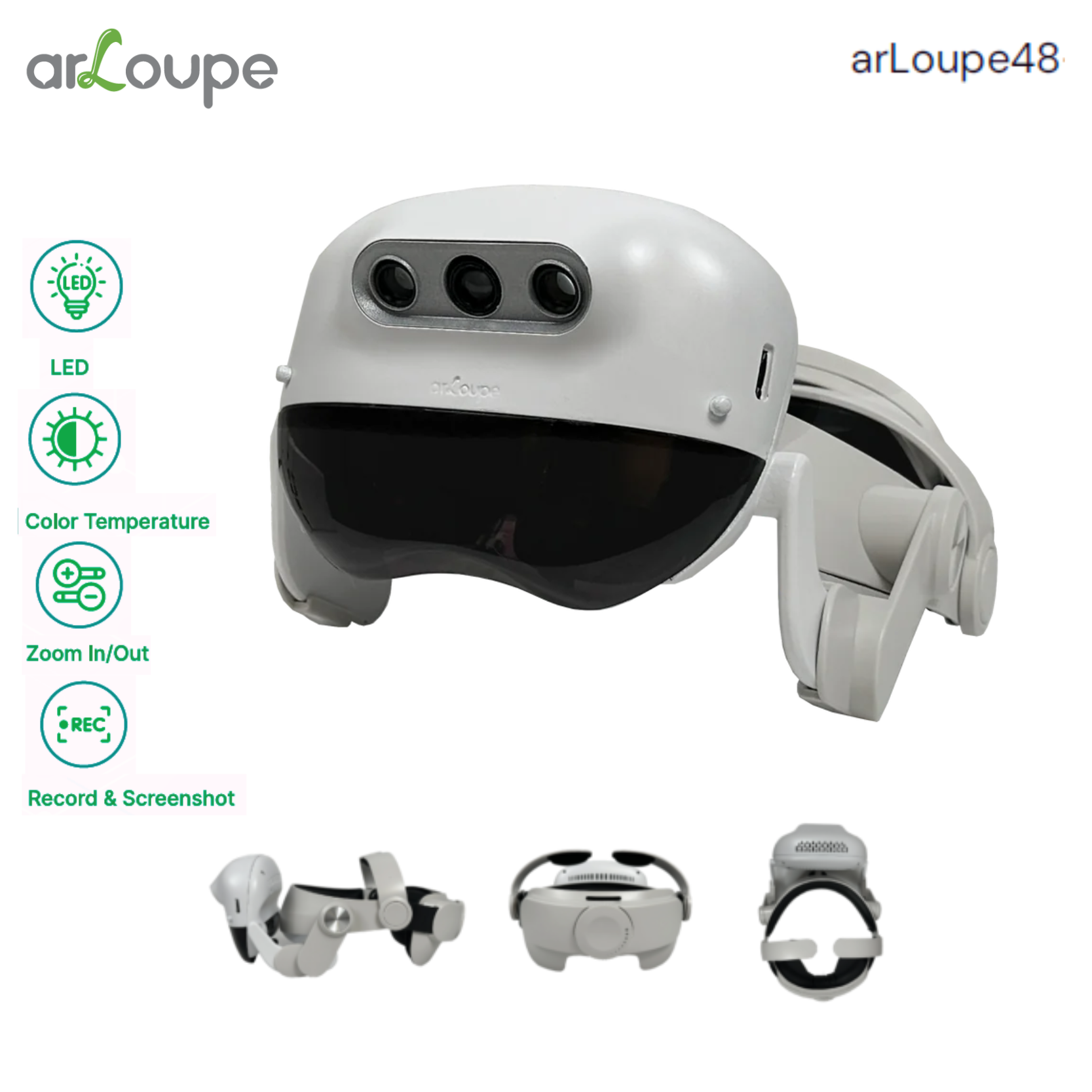 arLoupe Zoom In/Out 4X8X Enhancing Dental Care with AR Magnifying Loupe แว่นขยายดิจิทัลเทคโนโลยี AR