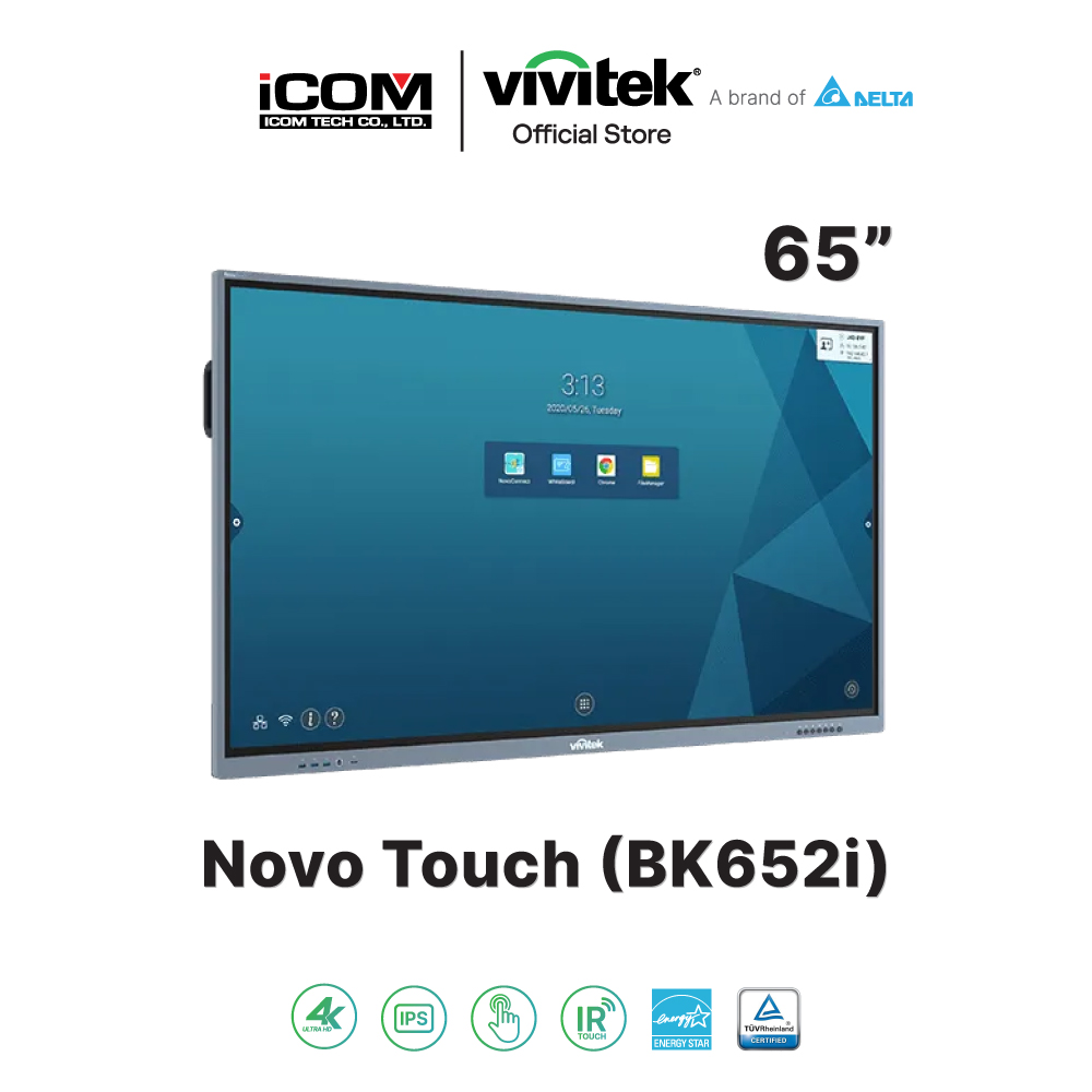 Vivitek Novo Touch (BK652i) จอทัชสกรีน Interactive Flat Panel Display 4K UHD touch display for education and business (Warranty 1 year)